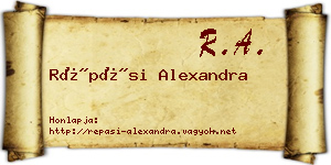 Répási Alexandra névjegykártya